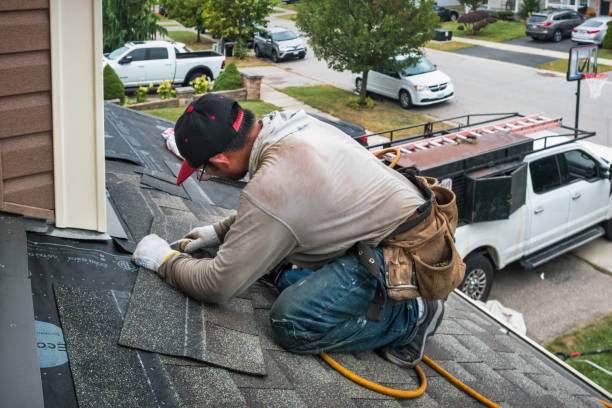 Professional Flat Roof Repair technician working in Washburn, ND